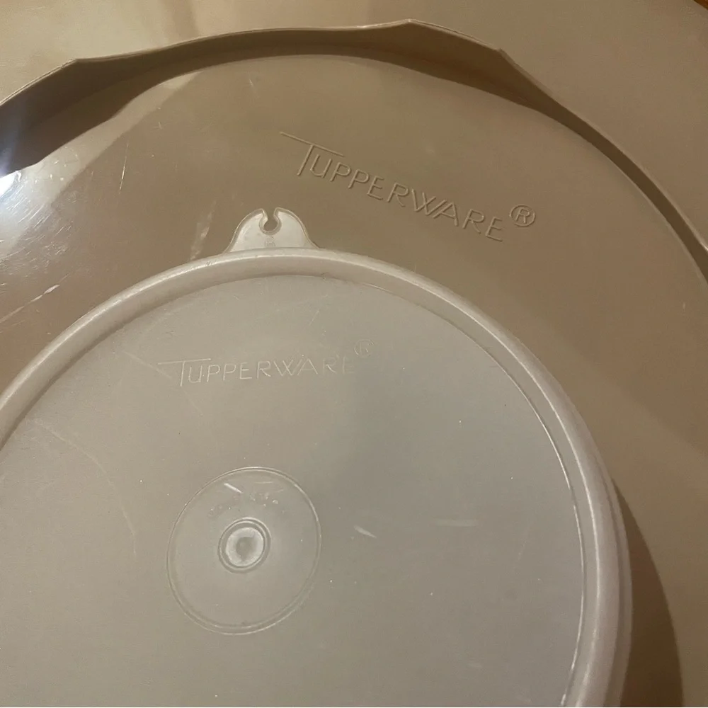 Vintage Tupperware Chip and Dip Storage Set